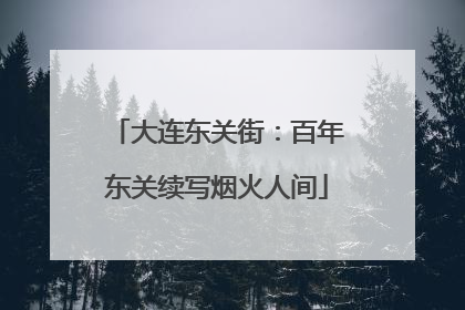 大连东关街：百年东关续写烟火人间