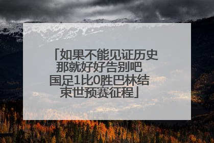 如果不能见证历史 那就好好告别吧 国足1比0胜巴林结束世预赛征程