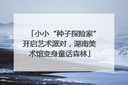 小小“种子探险家”开启艺术派对，湖南美术馆变身童话森林
