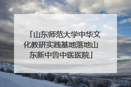 山东师范大学中华文化教研实践基地落地山东新中鲁中医医院