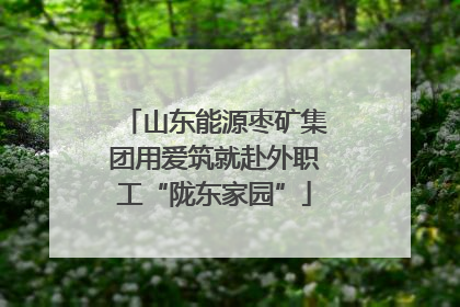 山东能源枣矿集团用爱筑就赴外职工“陇东家园”
