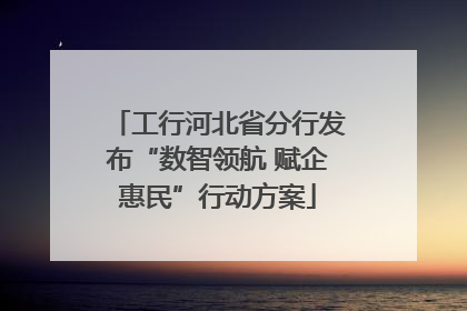 工行河北省分行发布“数智领航 赋企惠民”行动方案