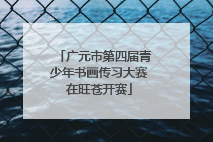 广元市第四届青少年书画传习大赛在旺苍开赛