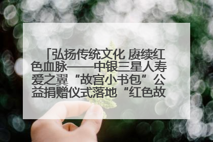 弘扬传统文化 赓续红色血脉——中银三星人寿爱之翼“故宫小书包”公益捐赠仪式落地“红色故都”江西瑞金