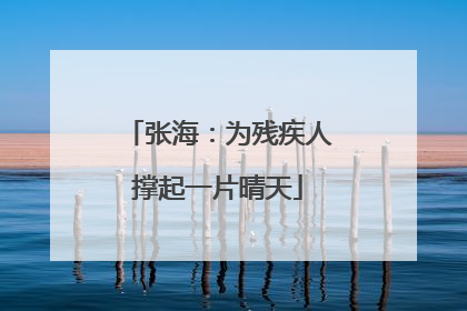 张海：为残疾人撑起一片晴天