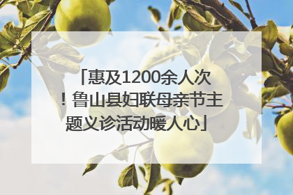 惠及1200余人次！鲁山县妇联母亲节主题义诊活动暖人心