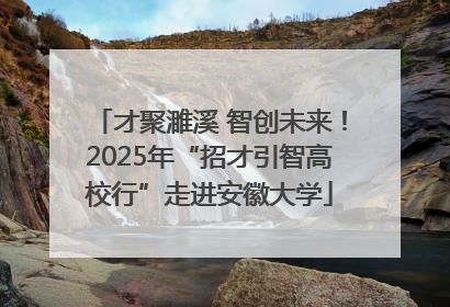 才聚濉溪 智创未来！2025年“招才引智高校行”走进安徽大学