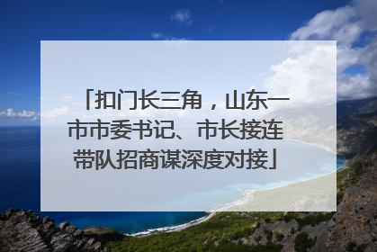 扣门长三角，山东一市市委书记、市长接连带队招商谋深度对接
