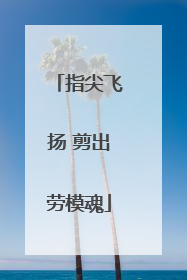 指尖飞扬 剪出劳模魂