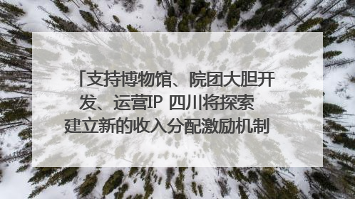 支持博物馆、院团大胆开发、运营IP 四川将探索建立新的收入分配激励机制｜新闻发布最前线
