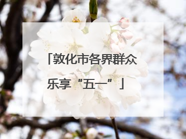 敦化市各界群众乐享“五一”