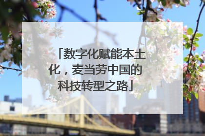 数字化赋能本土化，麦当劳中国的科技转型之路