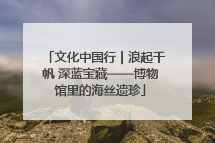 文化中国行｜浪起千帆 深蓝宝藏——博物馆里的海丝遗珍