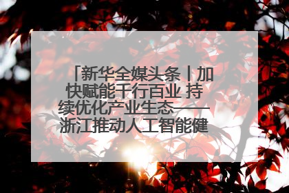 新华全媒头条丨加快赋能千行百业 持续优化产业生态——浙江推动人工智能健康有序发展观察