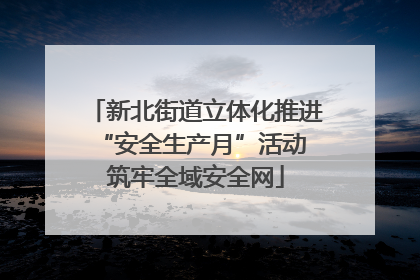 新北街道立体化推进“安全生产月”活动 筑牢全域安全网