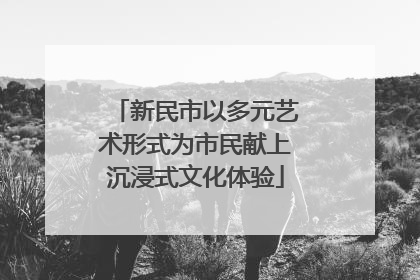 新民市以多元艺术形式为市民献上沉浸式文化体验