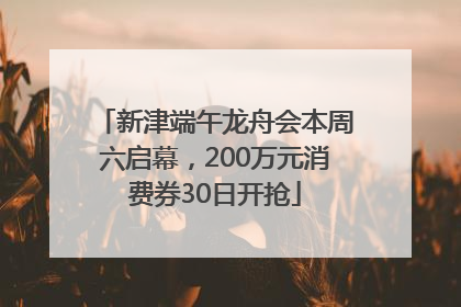 新津端午龙舟会本周六启幕，200万元消费券30日开抢