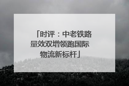 时评：中老铁路量效双增领跑国际物流新标杆
