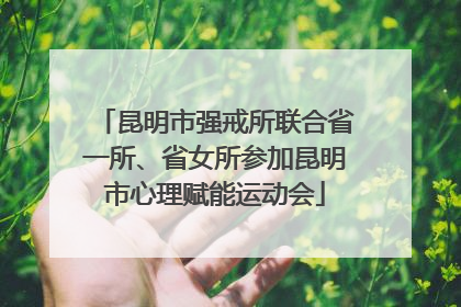 昆明市强戒所联合省一所、省女所参加昆明市心理赋能运动会