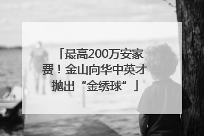 最高200万安家费！金山向华中英才抛出“金绣球”