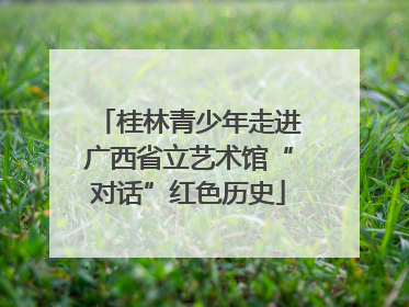 桂林青少年走进广西省立艺术馆“对话”红色历史