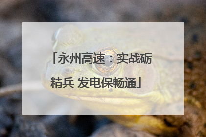 永州高速：实战砺精兵 发电保畅通