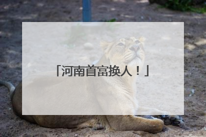 河南首富换人！