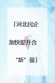 河北民企加快提升含“新”量