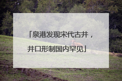 泉港发现宋代古井，井口形制国内罕见