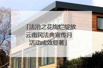 法治之花绚烂绽放 云南民法典宣传月活动成效显著