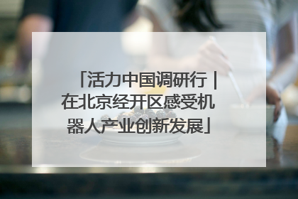 活力中国调研行｜在北京经开区感受机器人产业创新发展