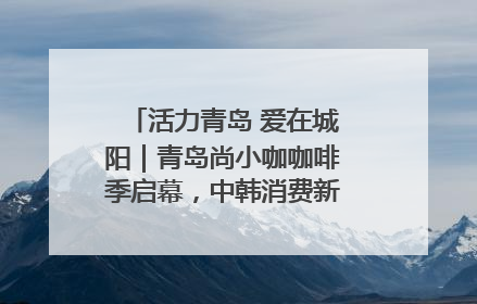 活力青岛 爱在城阳｜青岛尚小咖咖啡季启幕，中韩消费新场景点燃夏日热情