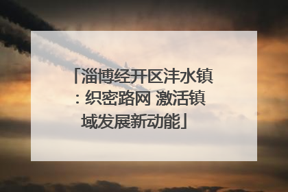 淄博经开区沣水镇：织密路网 激活镇域发展新动能