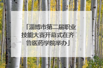 淄博市第二届职业技能大赛开幕式在齐鲁医药学院举办