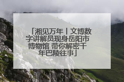 湘见万年丨文博数字讲解员现身岳阳市博物馆 带你解密千年巴陵往事