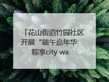 花山街道竹园社区开展“端午嘉年华 粽享city walk”主题活动