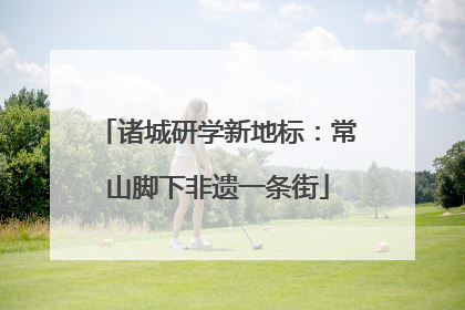 诸城研学新地标：常山脚下非遗一条街
