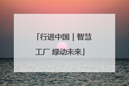 行进中国｜智慧工厂 绿动未来