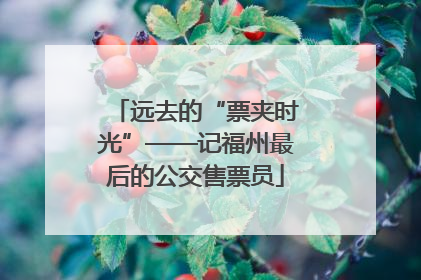 远去的“票夹时光”——记福州最后的公交售票员