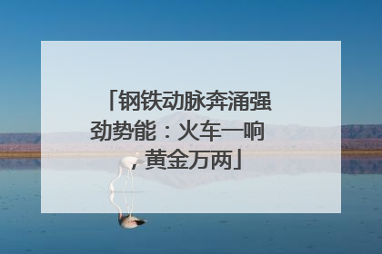 钢铁动脉奔涌强劲势能：火车一响，黄金万两