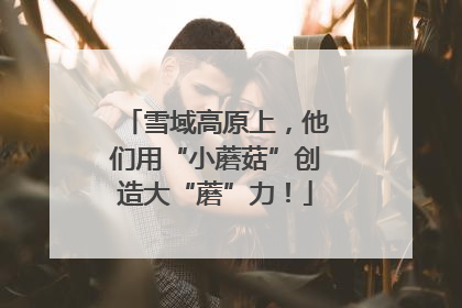雪域高原上，他们用“小蘑菇”创造大“蘑”力！