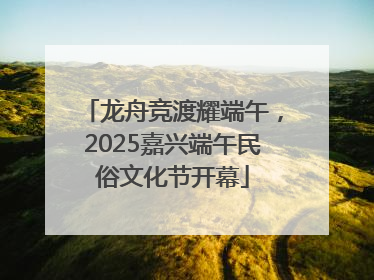 龙舟竞渡耀端午，2025嘉兴端午民俗文化节开幕