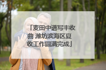 麦田中谱写丰收曲 潍坊滨海区夏收工作圆满完成