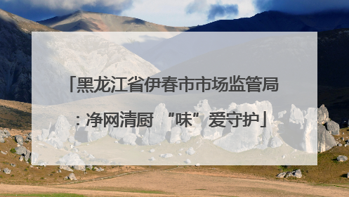 黑龙江省伊春市市场监管局：净网清厨 “味”爱守护