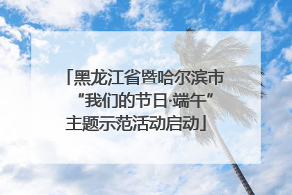 黑龙江省暨哈尔滨市“我们的节日·端午”主题示范活动启动