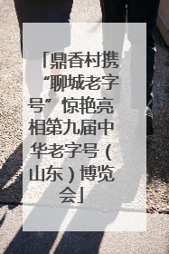 鼎香村携“聊城老字号”惊艳亮相第九届中华老字号（山东）博览会
