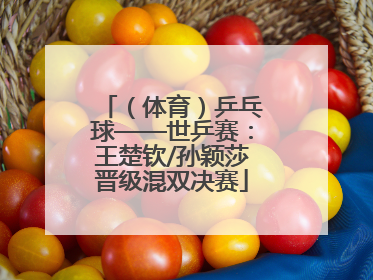 （体育）乒乓球——世乒赛：王楚钦/孙颖莎晋级混双决赛