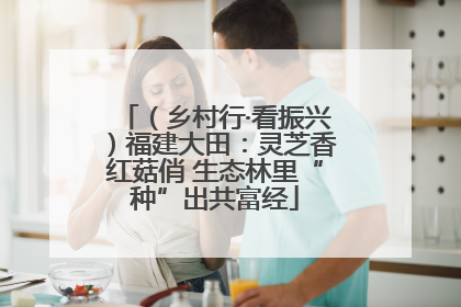 （乡村行·看振兴）福建大田：灵芝香红菇俏 生态林里“种”出共富经