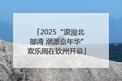 2025“浪漫北部湾 潮派嘉年华”欢乐周在钦州开幕