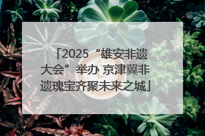 2025“雄安非遗大会”举办 京津冀非遗瑰宝齐聚未来之城